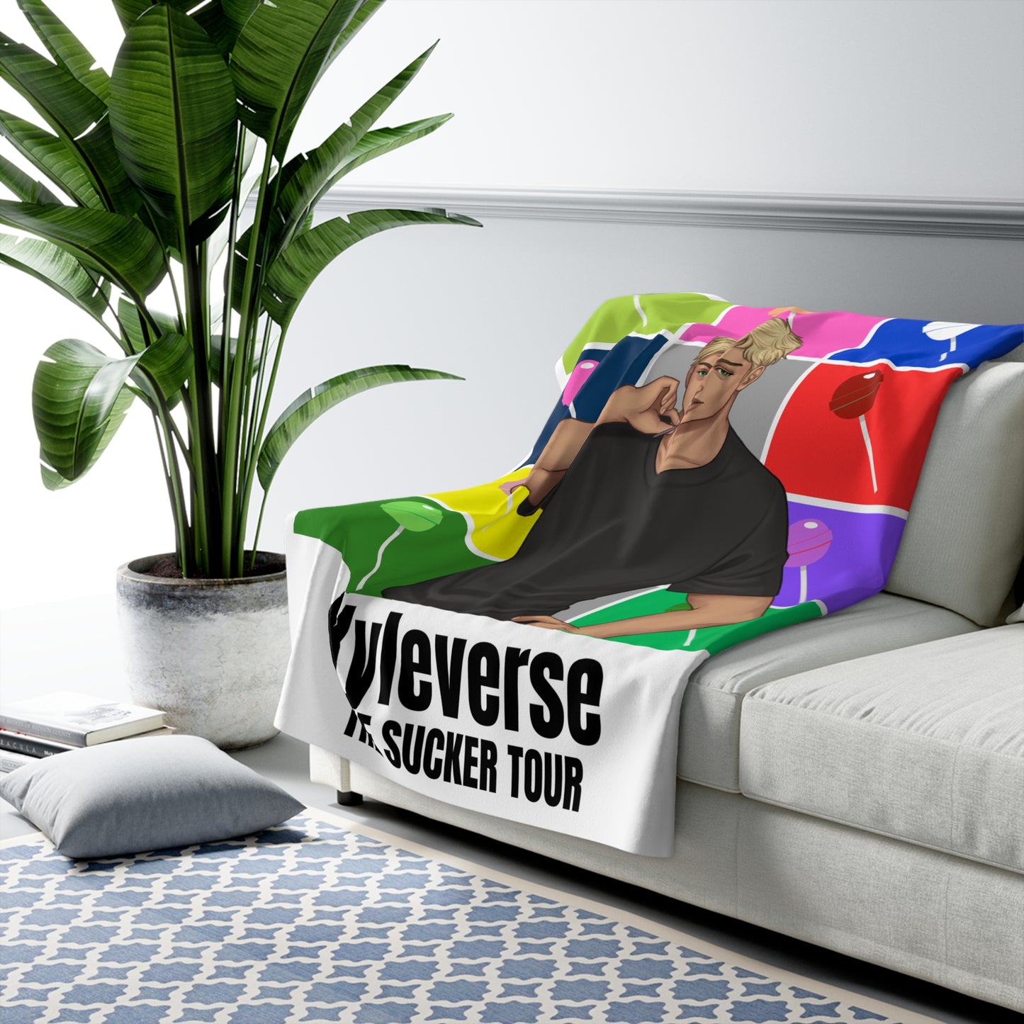 Kyleverse Sucker Tour Sherpa Fleece Blanket