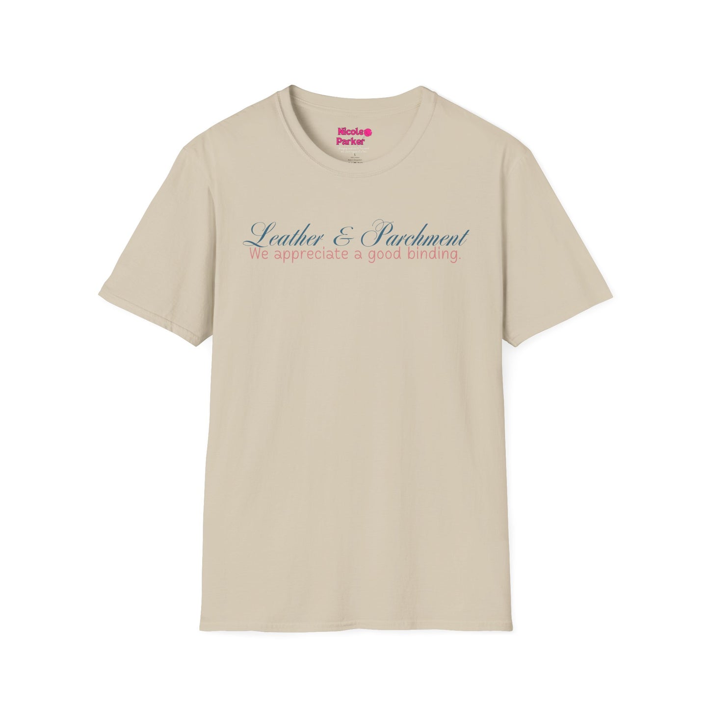 Leather and Parchment Unisex Softstyle T-Shirt
