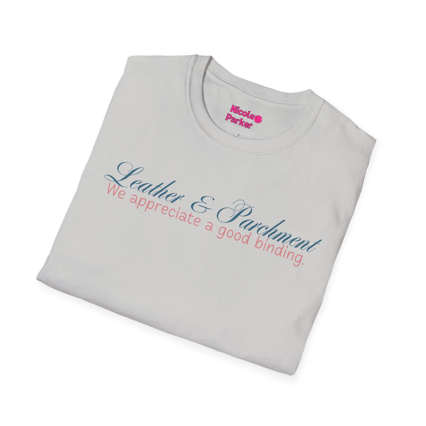 Leather and Parchment Unisex Softstyle T-Shirt
