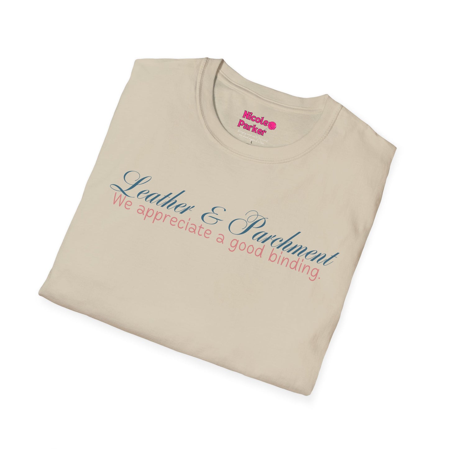Leather and Parchment Unisex Softstyle T-Shirt