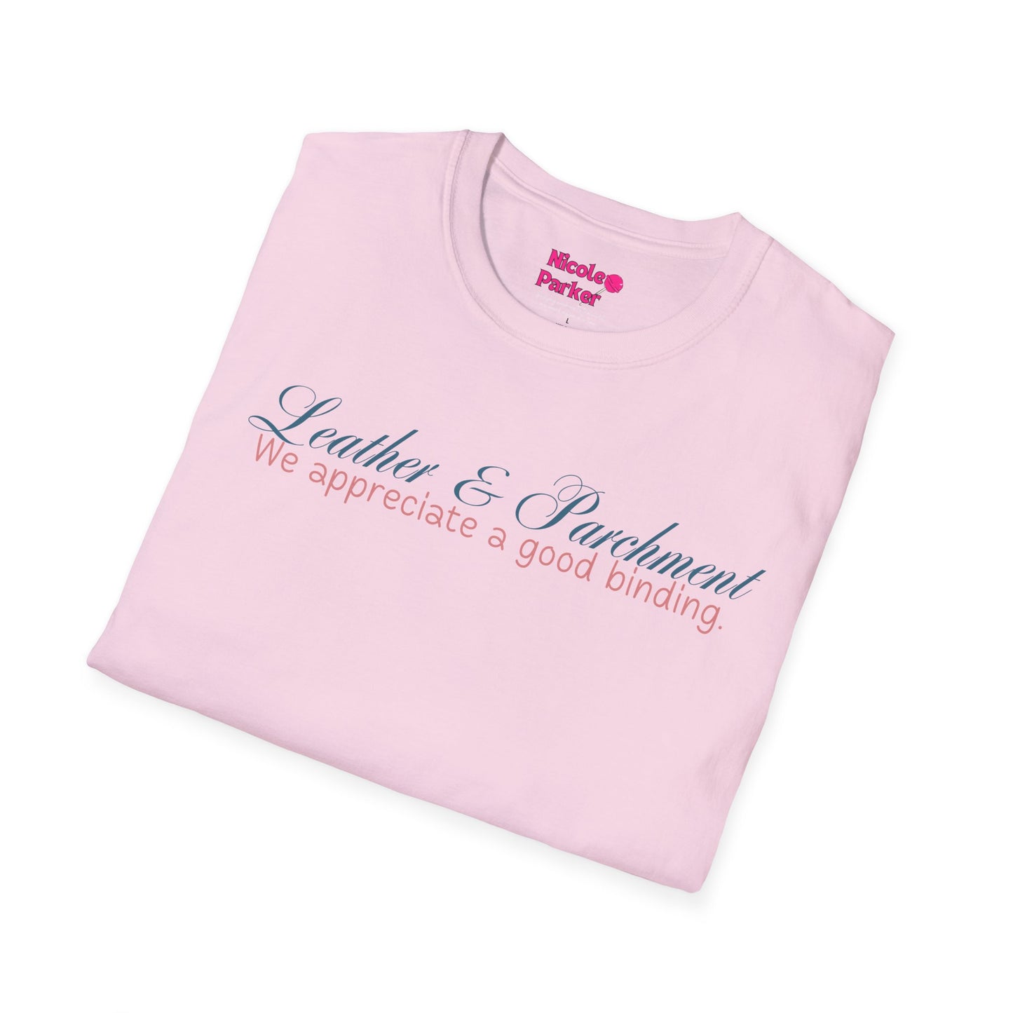 Leather and Parchment Unisex Softstyle T-Shirt