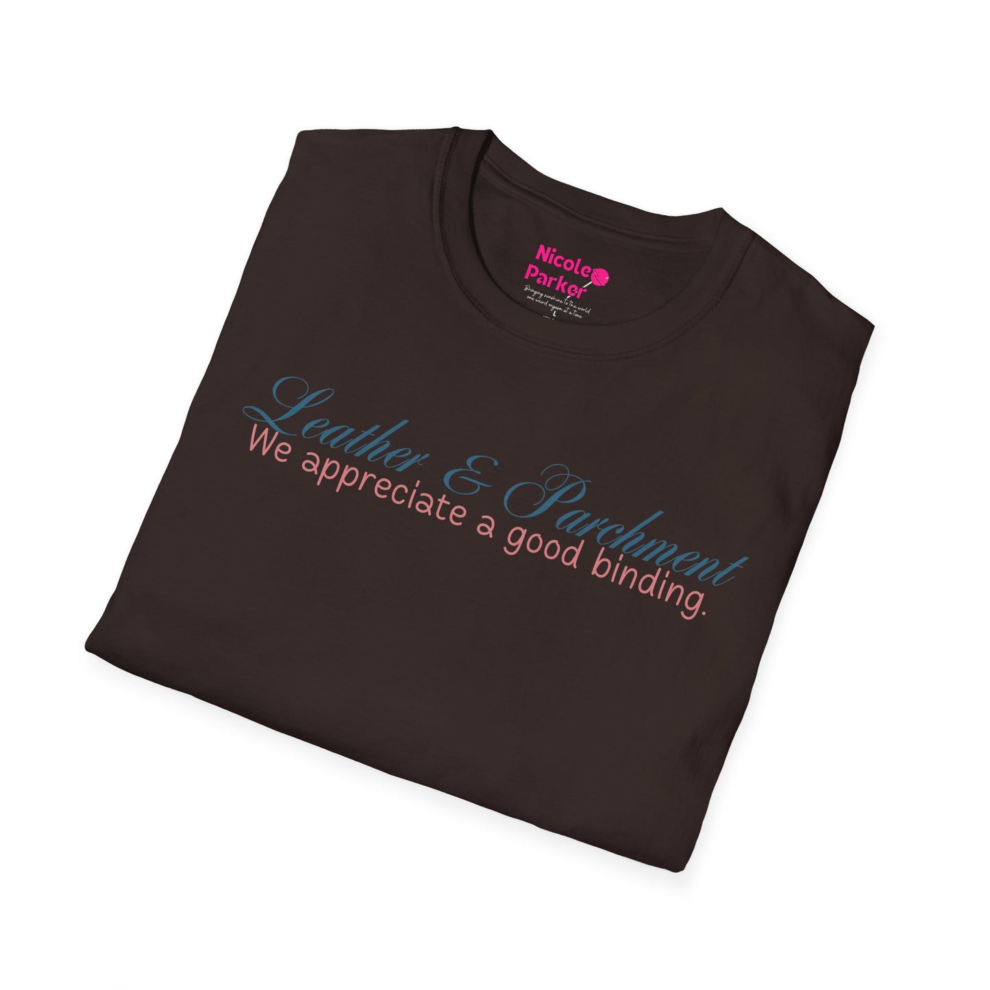 Leather and Parchment Unisex Softstyle T-Shirt