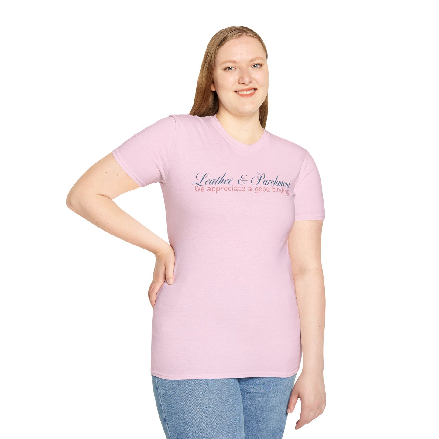 Leather and Parchment Unisex Softstyle T-Shirt