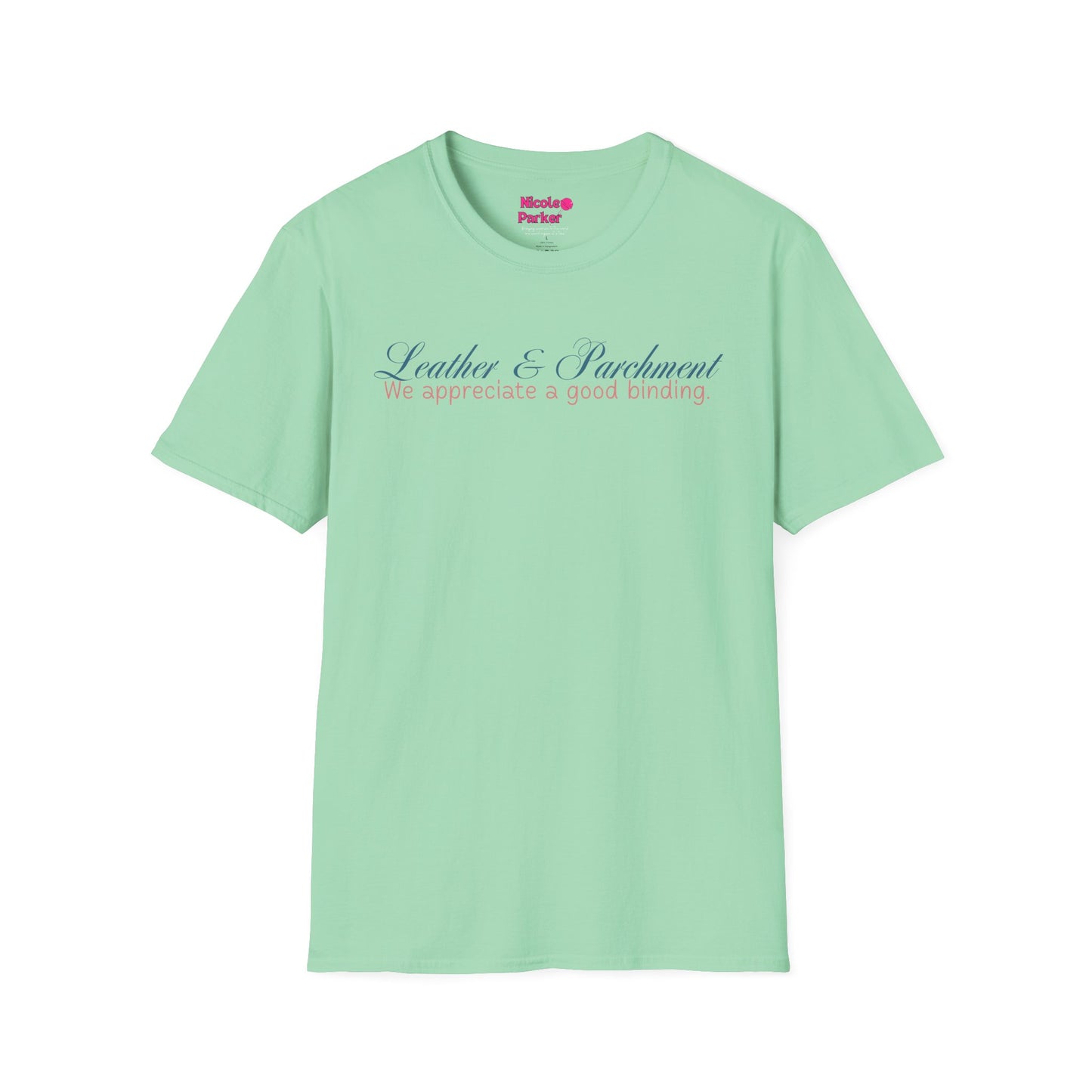 Leather and Parchment Unisex Softstyle T-Shirt