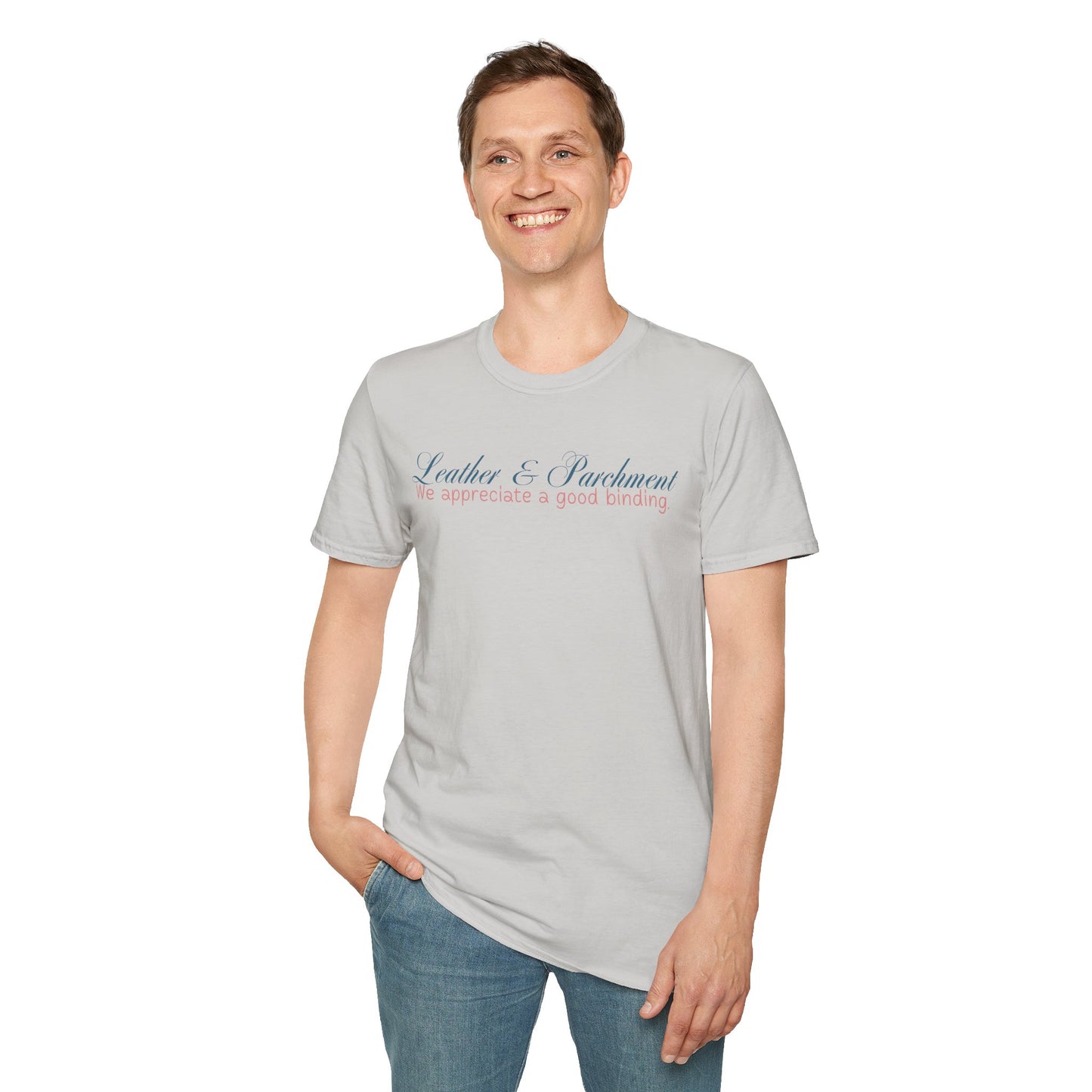 Leather and Parchment Unisex Softstyle T-Shirt