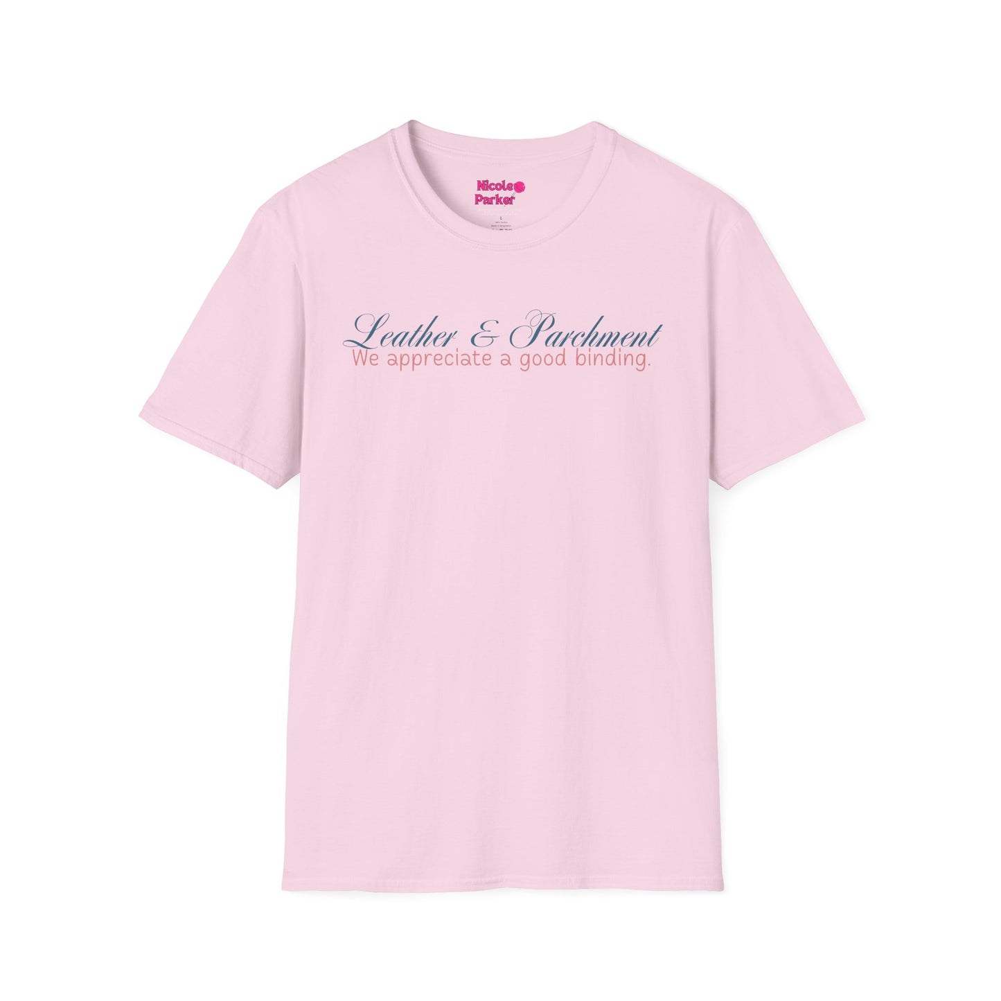 Leather and Parchment Unisex Softstyle T-Shirt