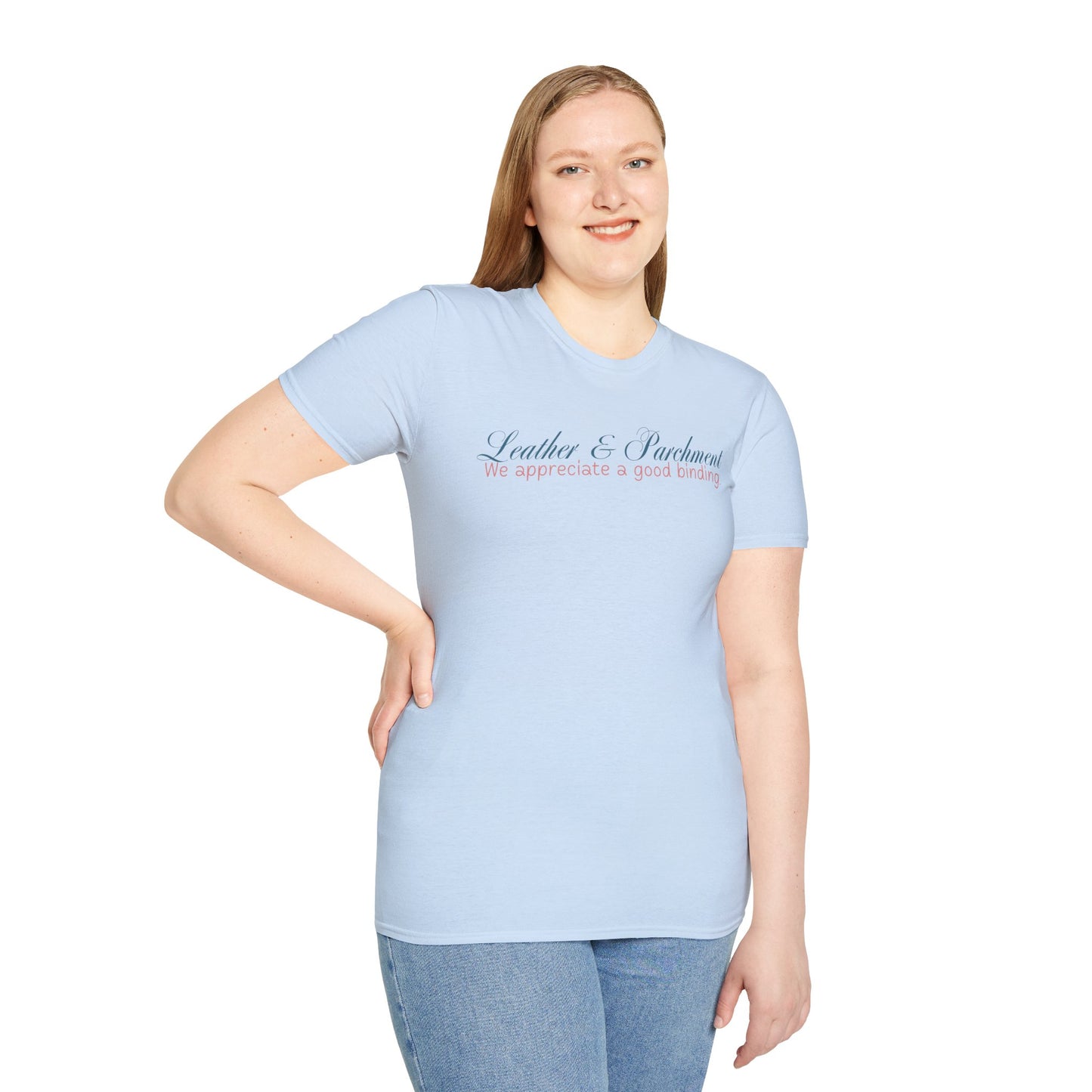 Leather and Parchment Unisex Softstyle T-Shirt