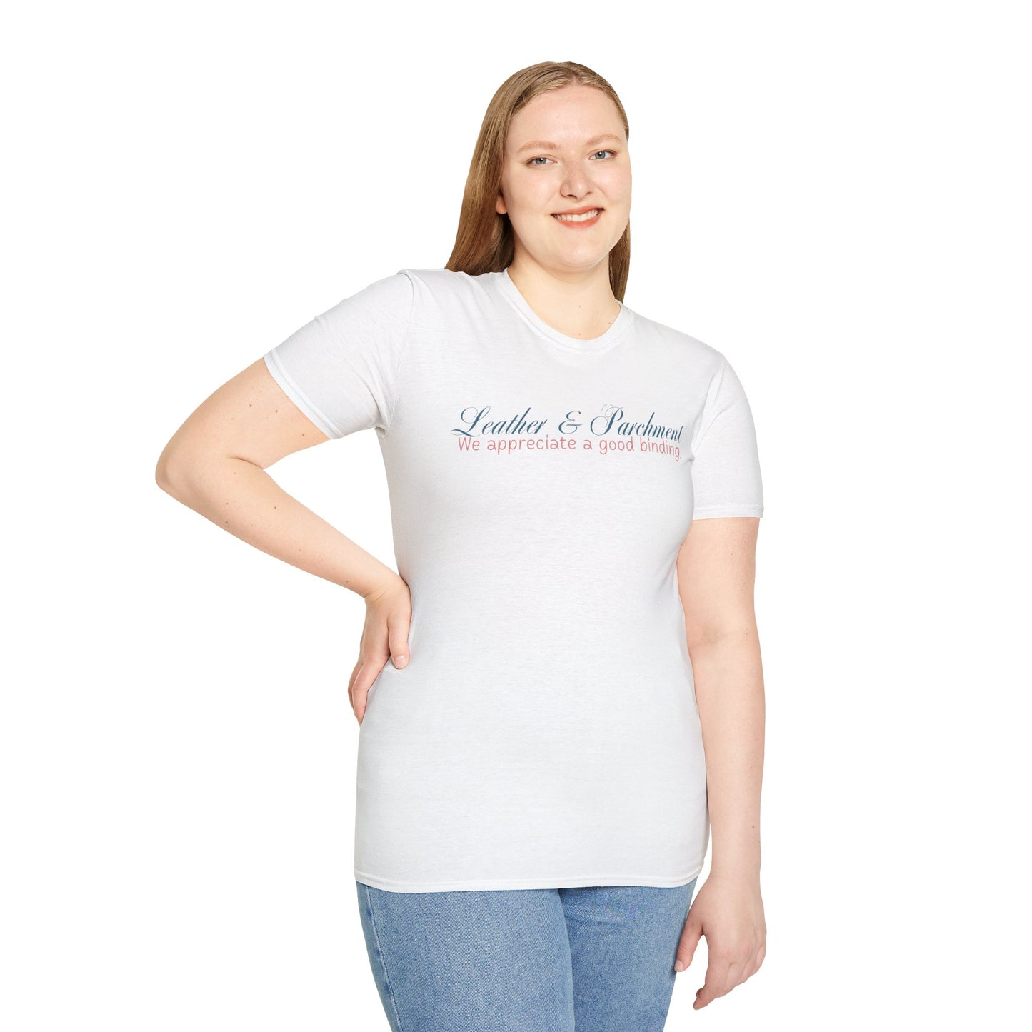 Leather and Parchment Unisex Softstyle T-Shirt