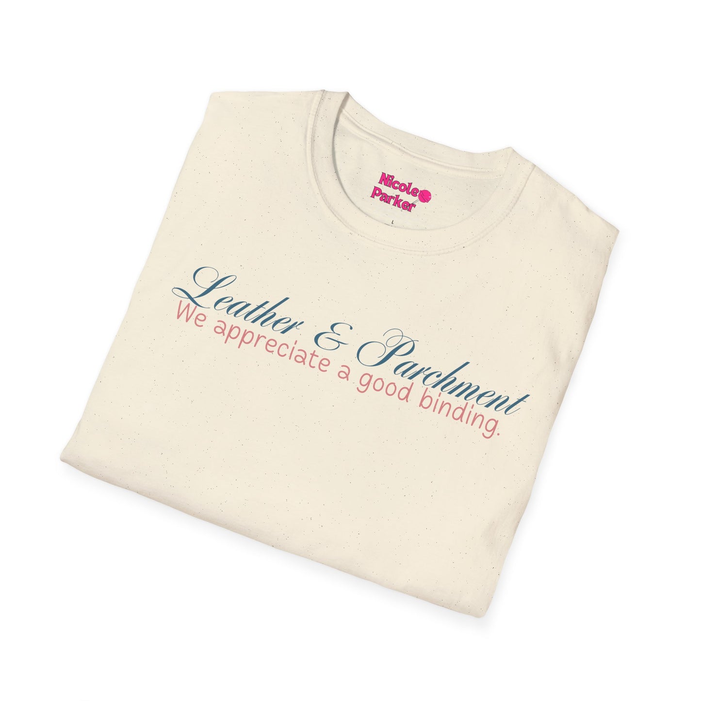 Leather and Parchment Unisex Softstyle T-Shirt