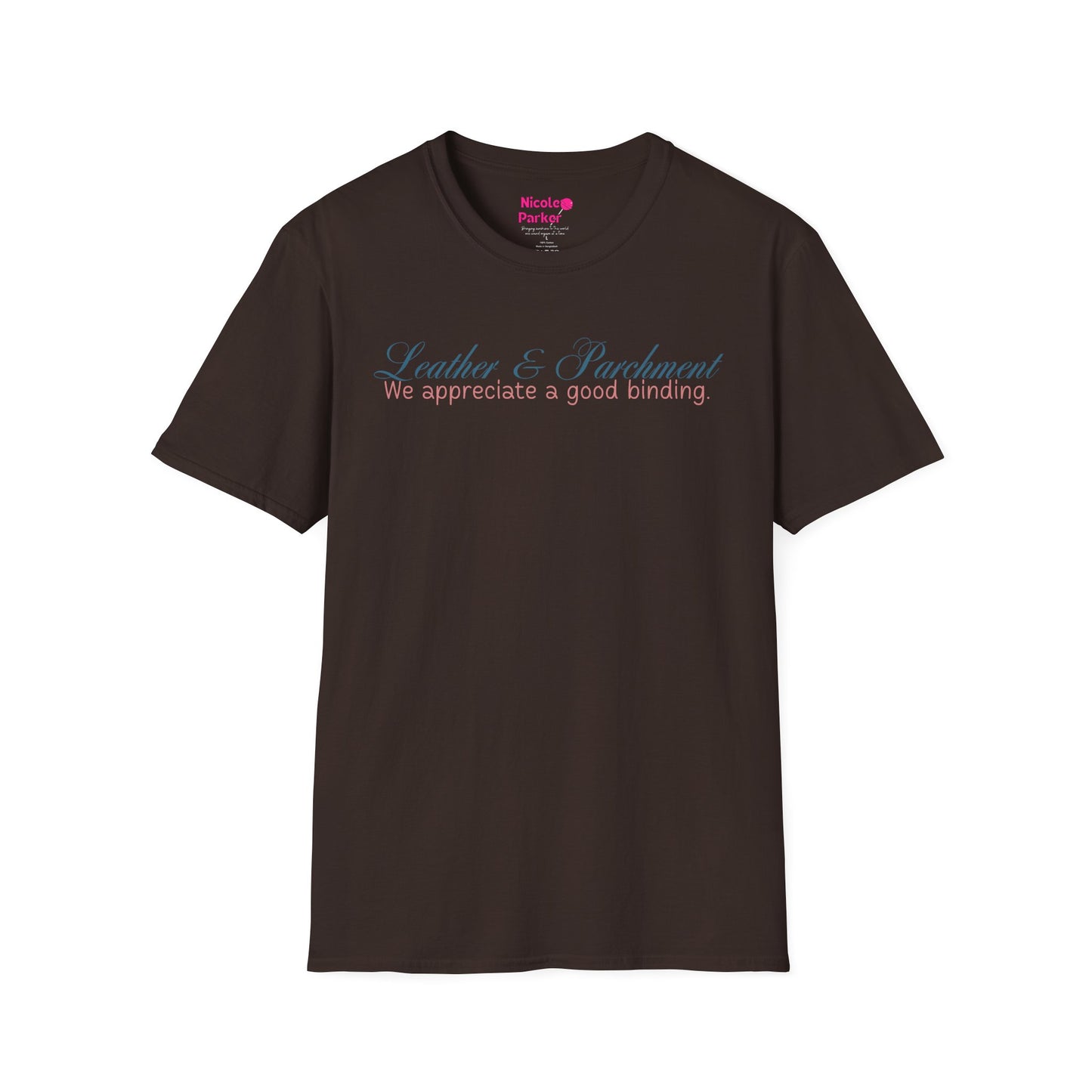 Leather and Parchment Unisex Softstyle T-Shirt