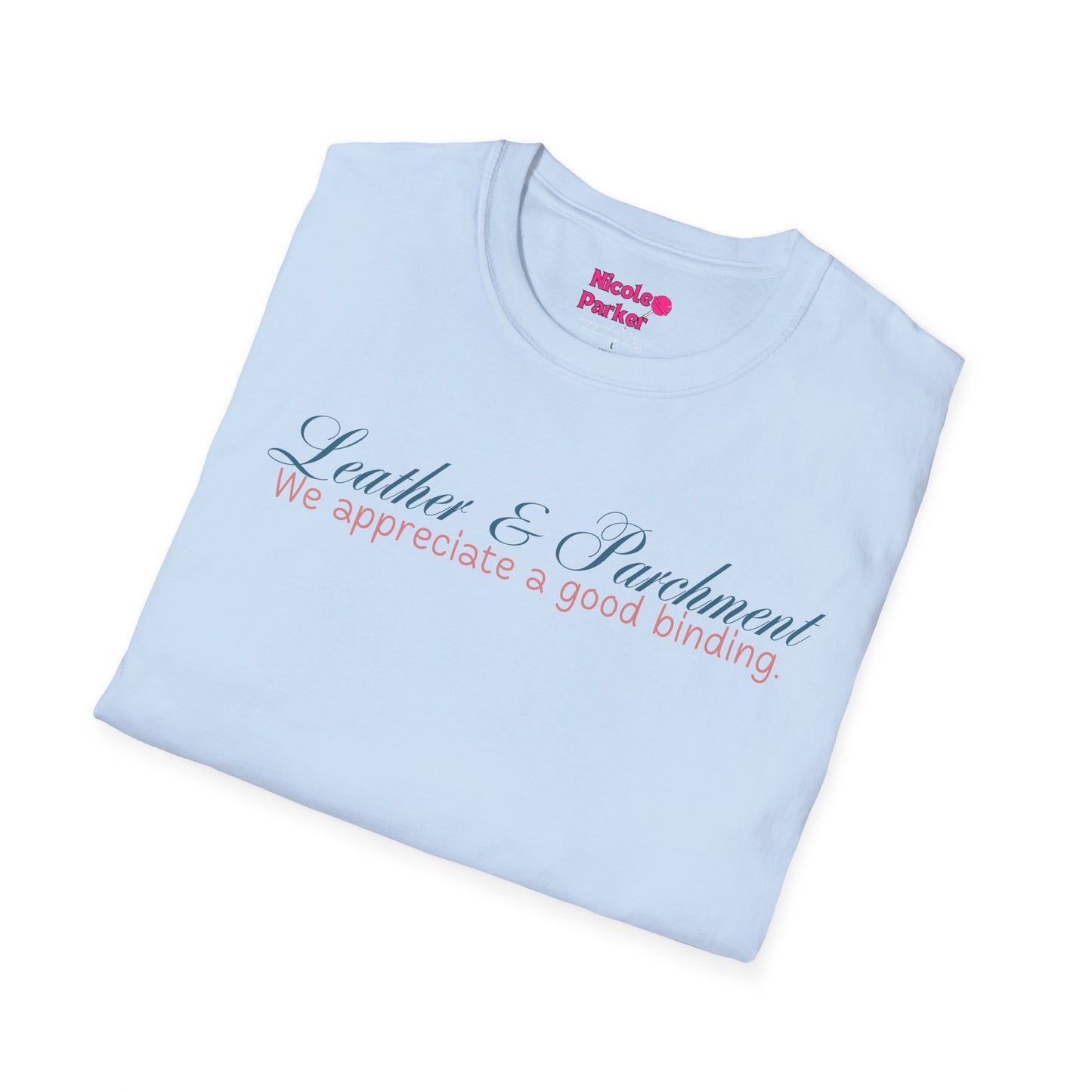 Leather and Parchment Unisex Softstyle T-Shirt
