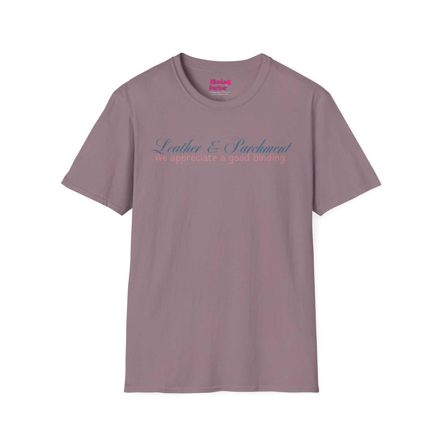 Leather and Parchment Unisex Softstyle T-Shirt