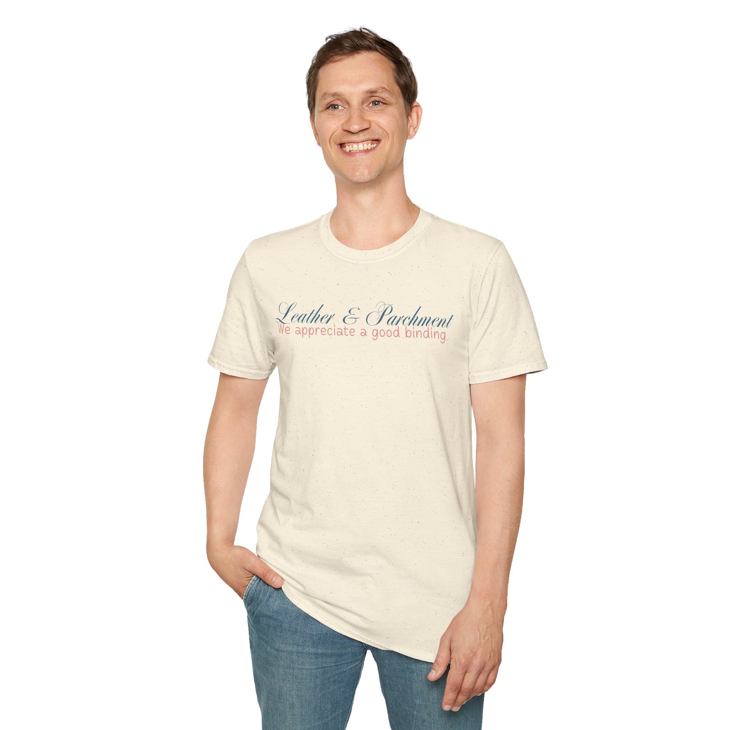 Leather and Parchment Unisex Softstyle T-Shirt