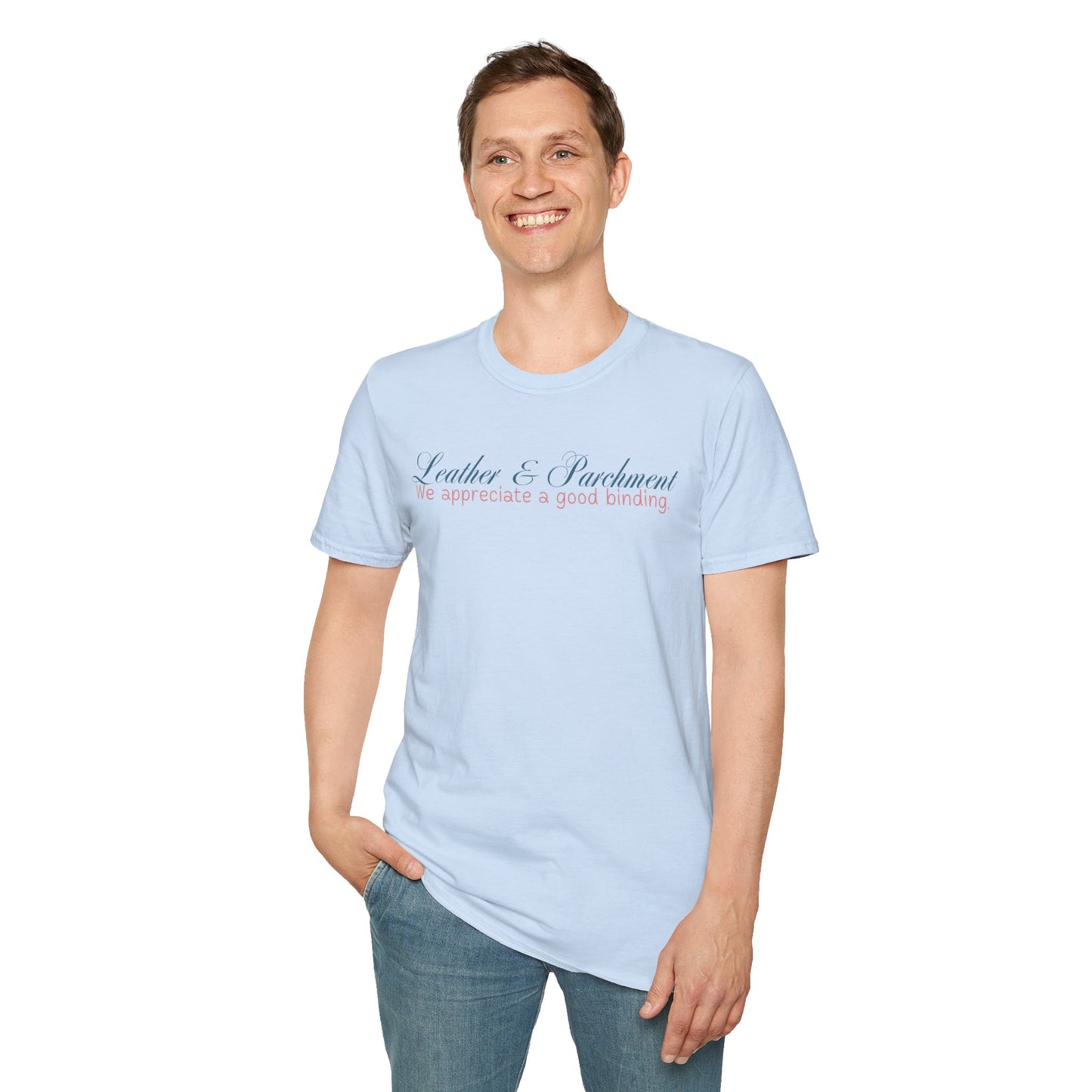 Leather and Parchment Unisex Softstyle T-Shirt