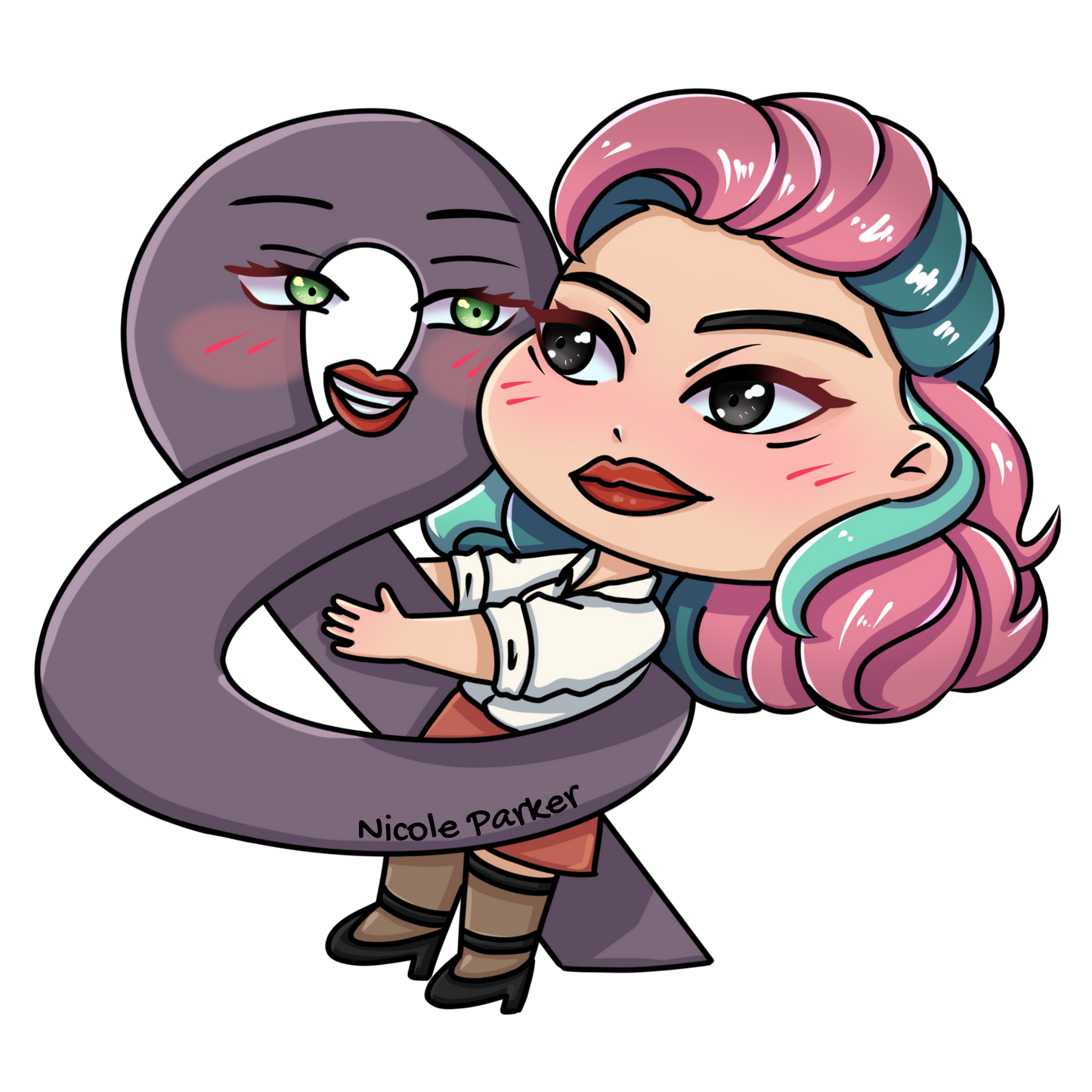 Gwen and Sandy Sticker