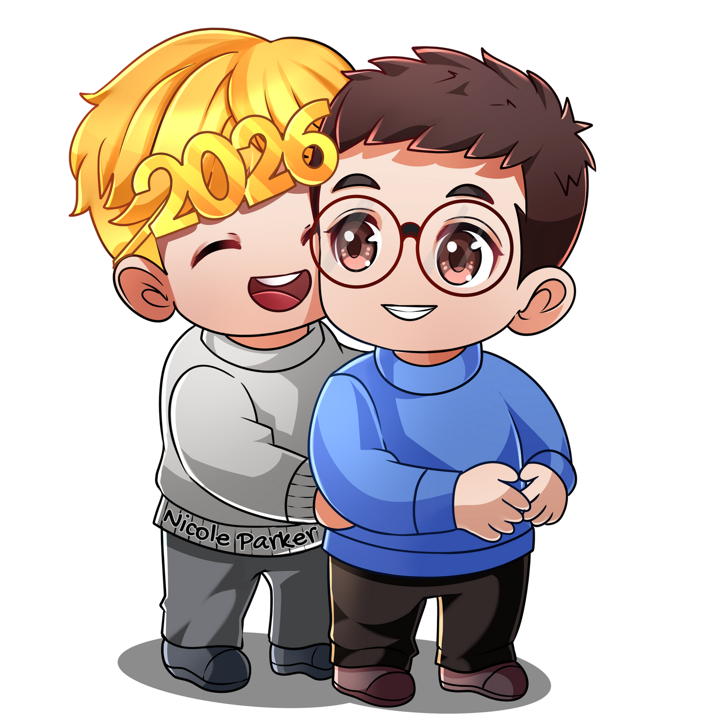 Kyle and Ethan Sticker