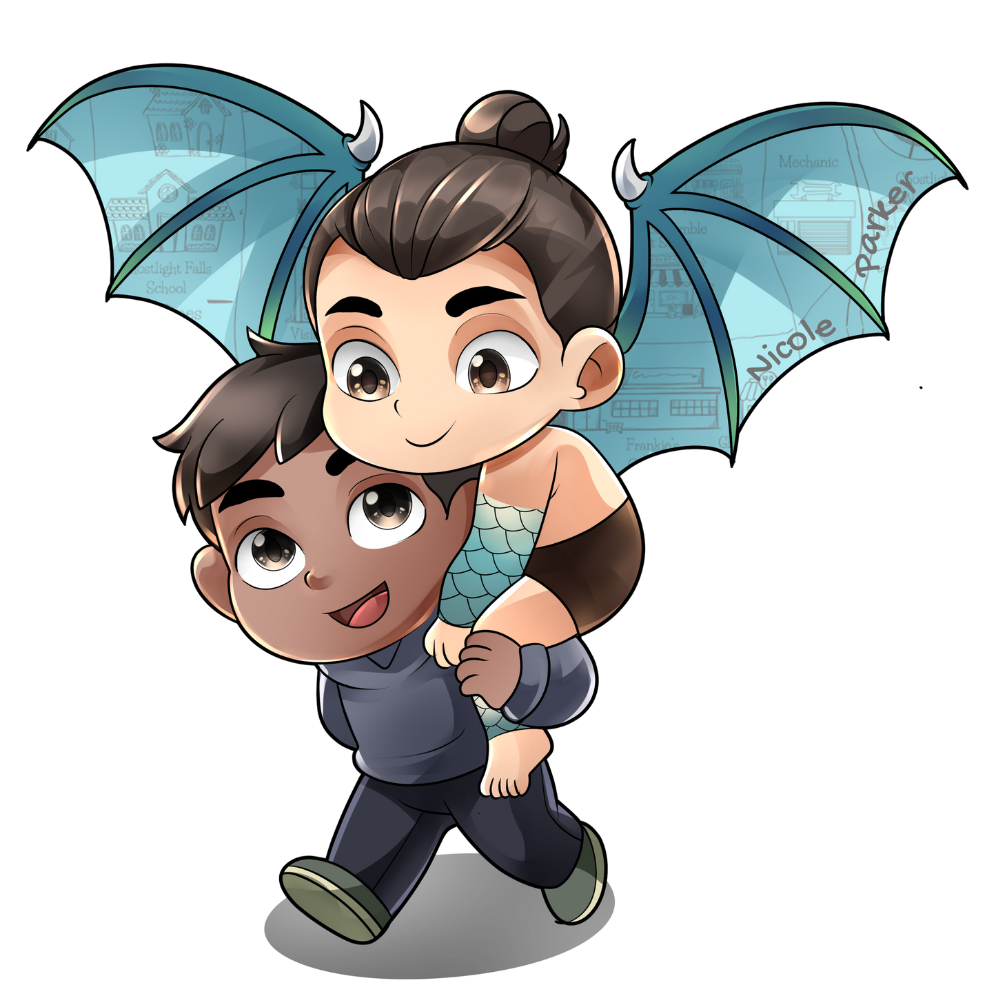 Mappy and Miguel Sticker