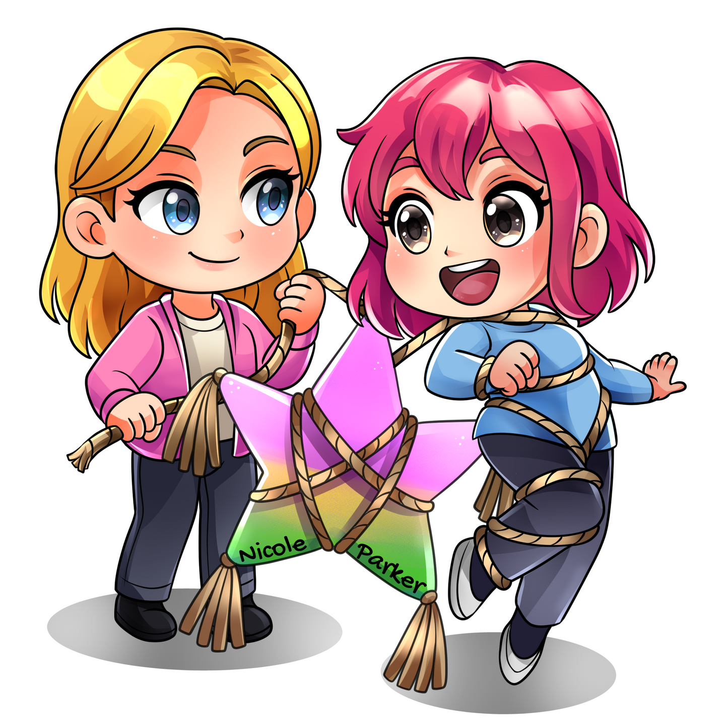Danelle and Stella Sticker