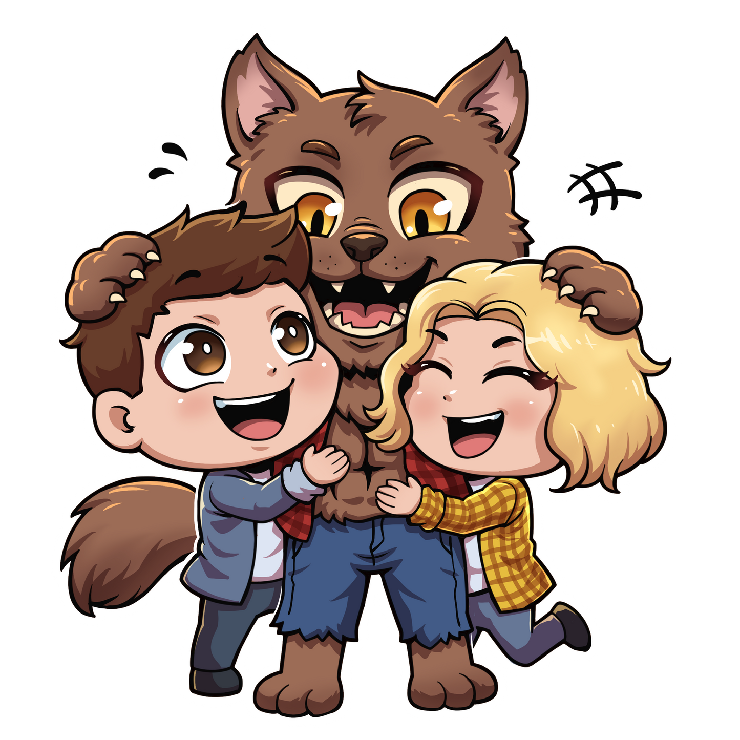 Connor, Archie, and Taylor Sticker