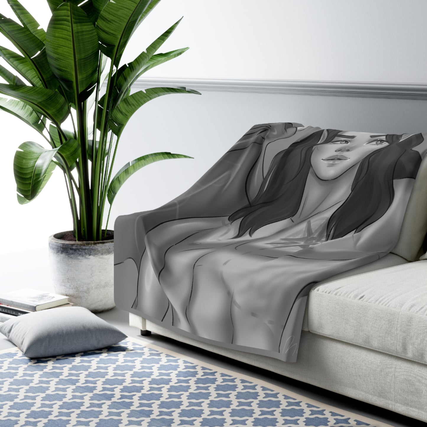Mappy Sherpa Fleece Blanket