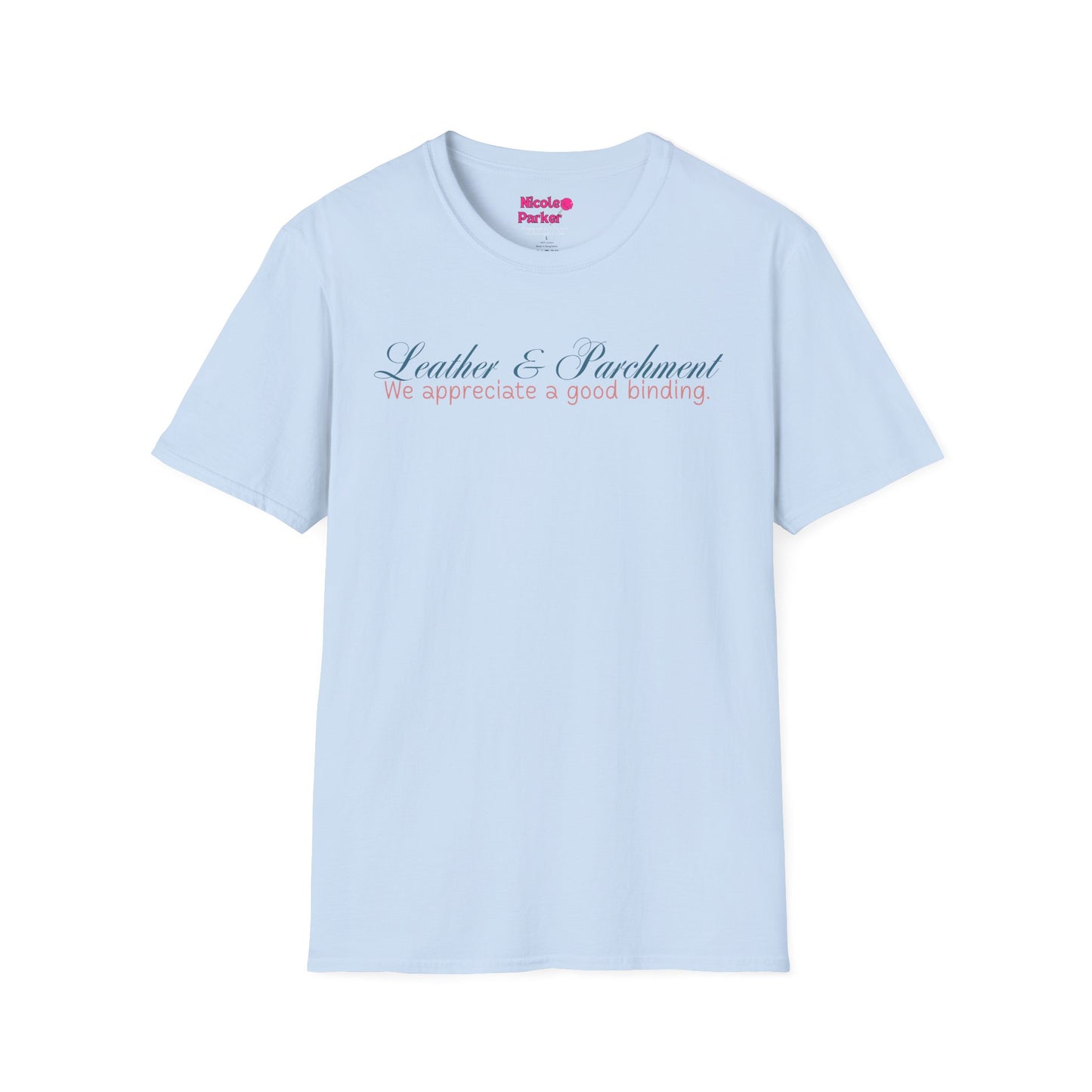 Leather and Parchment Unisex Softstyle T-Shirt