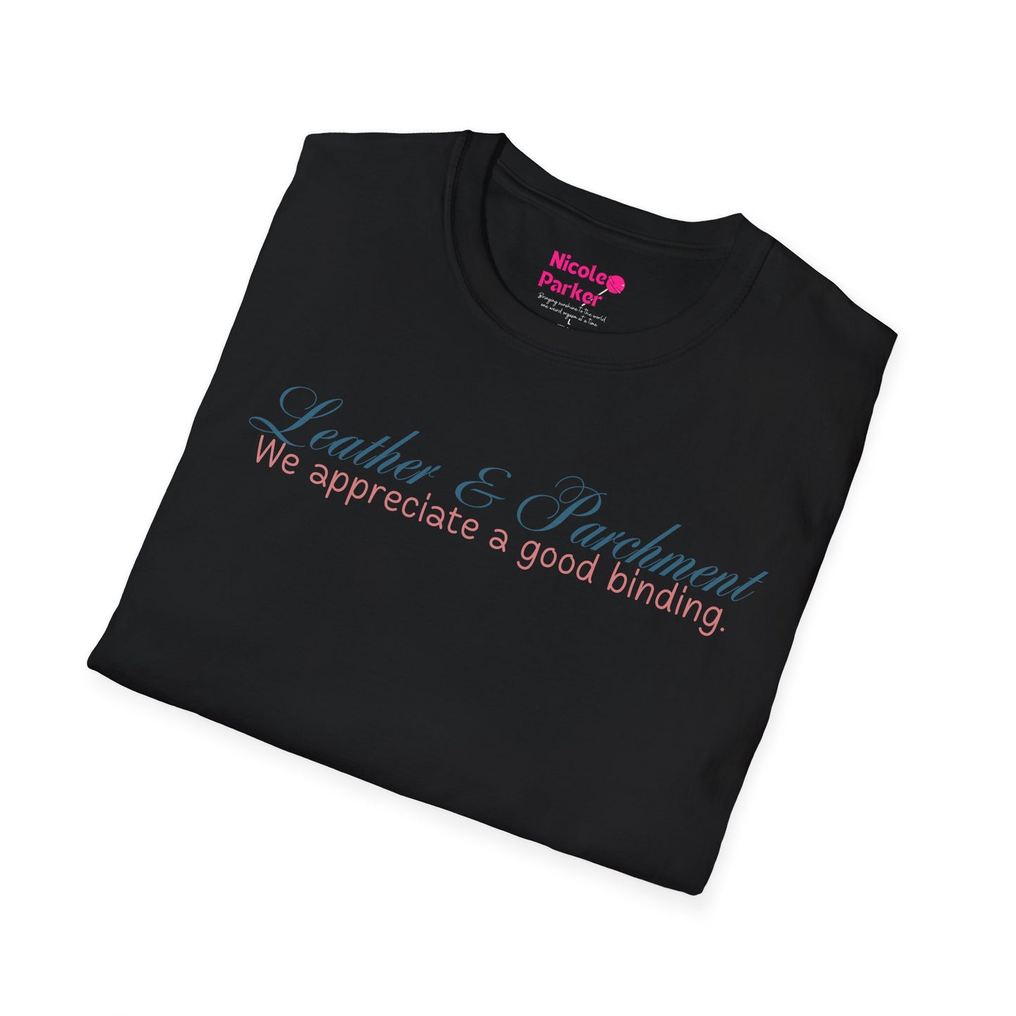 Leather and Parchment Unisex Softstyle T-Shirt