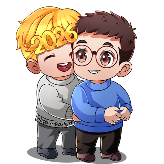 Kyle and Ethan Sticker