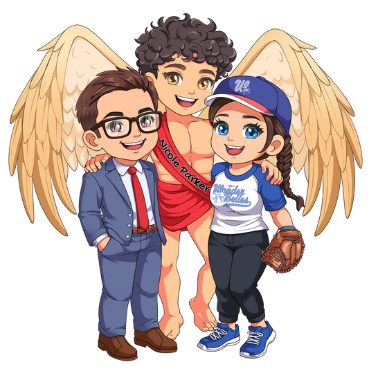 Cupid, Carina, and Zephyr Sticker
